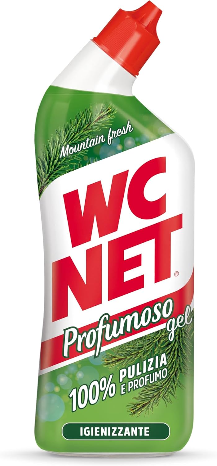 Wc Net - Profumoso Gel, Anticalcare E Igienizzante Per Wc, Essenze Assortite A Seconda Della Disponibilità, Bianco E Verde, 700 Millilitro