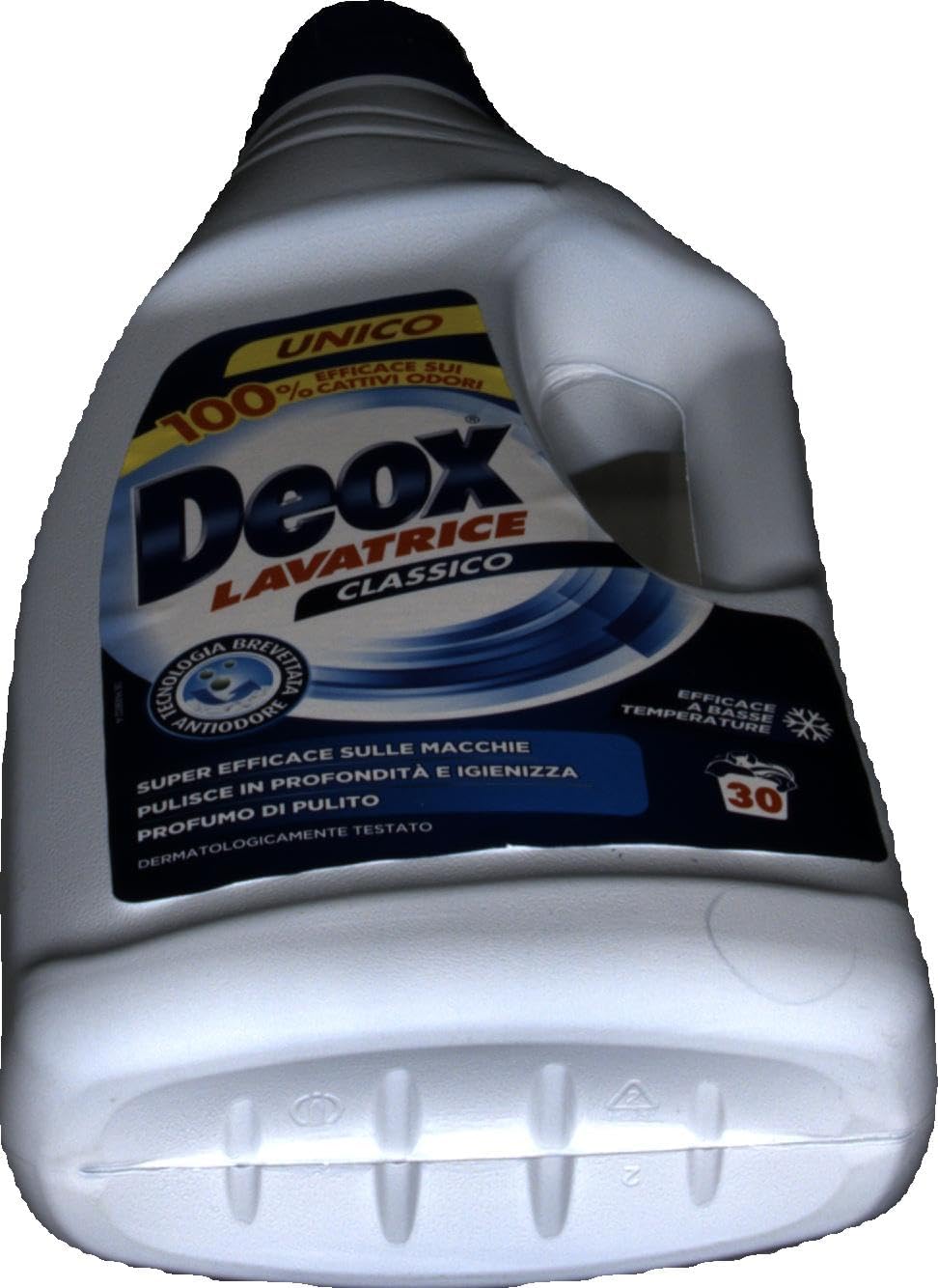 Deox - Detersivo Lavatrice Liquido Classico, 30 Lavaggi, Smacchia e Igienizza, con Formula Antiodore, 1500ml x 1 Confezione