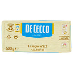 De Cecco Lasagna N°112 Timballo all'Uovo, 500g (Confezione da 8)