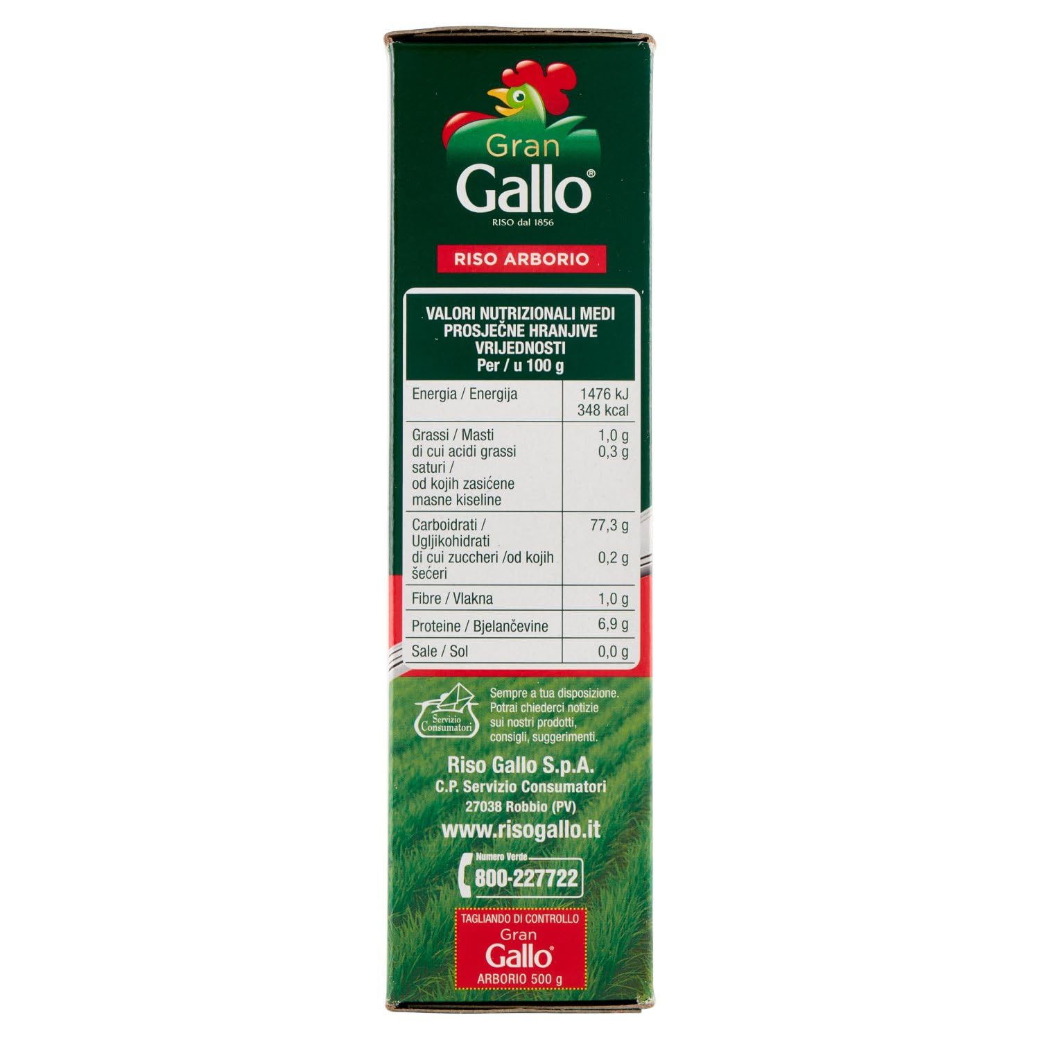 Gran Gallo - Risotti, Riso Arborio, Chicchi Grossi - 500 G - [confezione da 12]