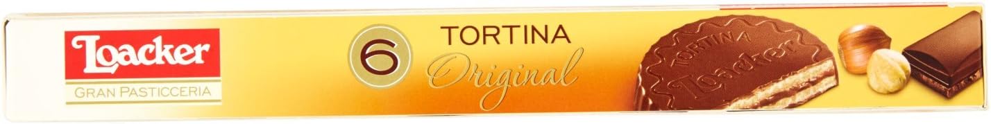 Loacker Gran Pasticceria - Tortina Original, Delizie di Cioccolato al Latte - 63 g 3 Pezzi - [confezione da 3]