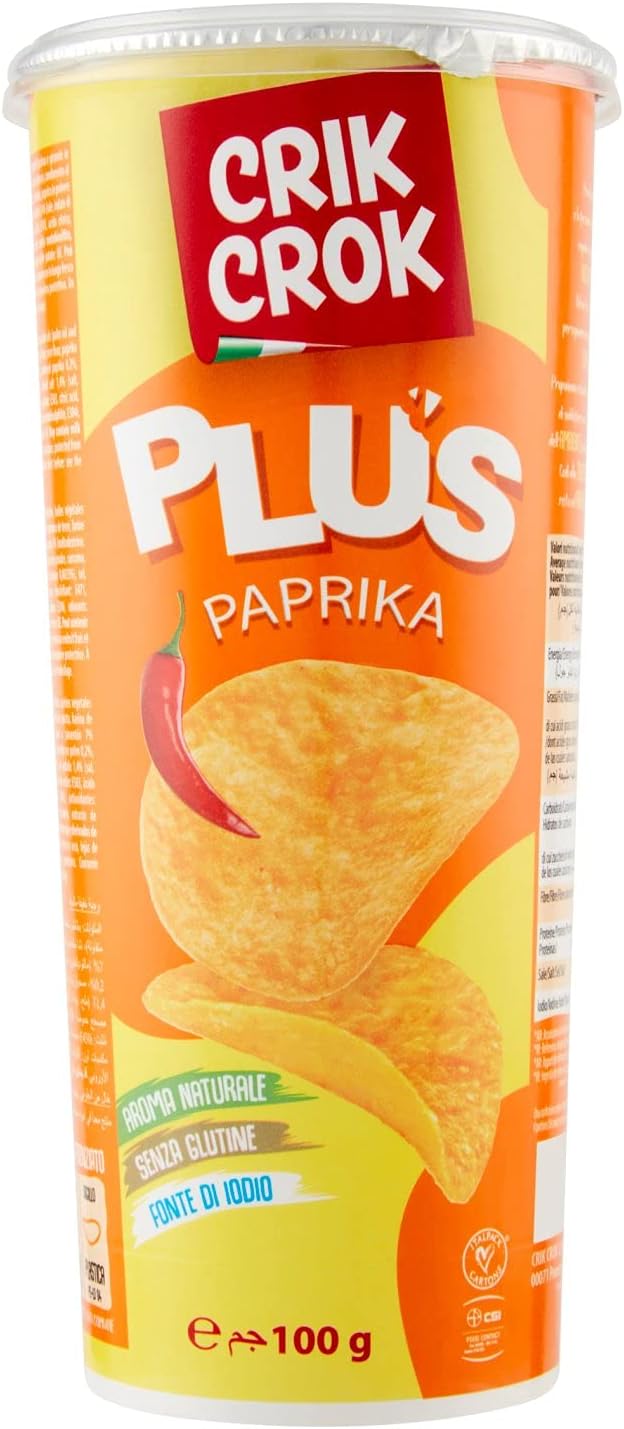 Crik Crok Chips Plus Paprika, 100g