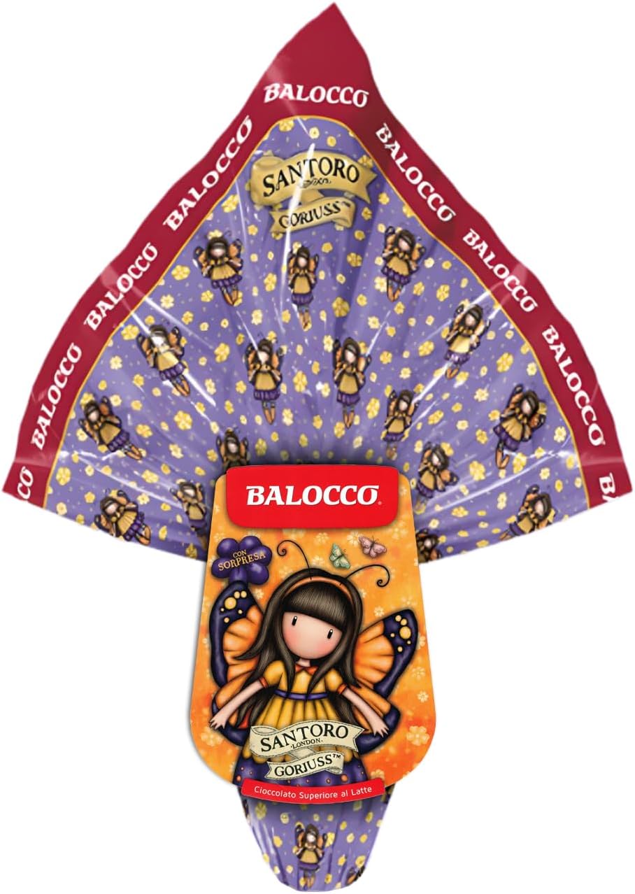 BaIocco Uovo di Cioccolato Superiore al Latte con Sorpresa per gorjuss santoro london 240g (EDIZIONE PASQUA 2026)