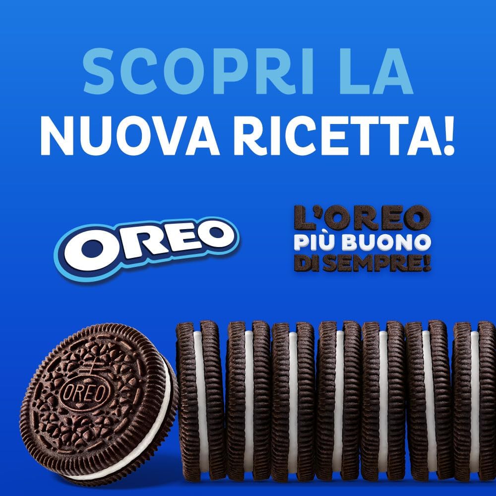 Oreo Original, Biscotti al Cacao Ripieni di Crema al Gusto Vaniglia, 2x154g (2 confezioni da 154g)