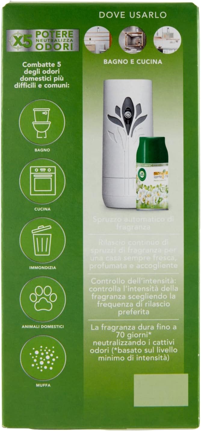 Airwick Freshmatic Completo Fresia Bianca e Gelsomino Profumatore per Ambiente, 250ml