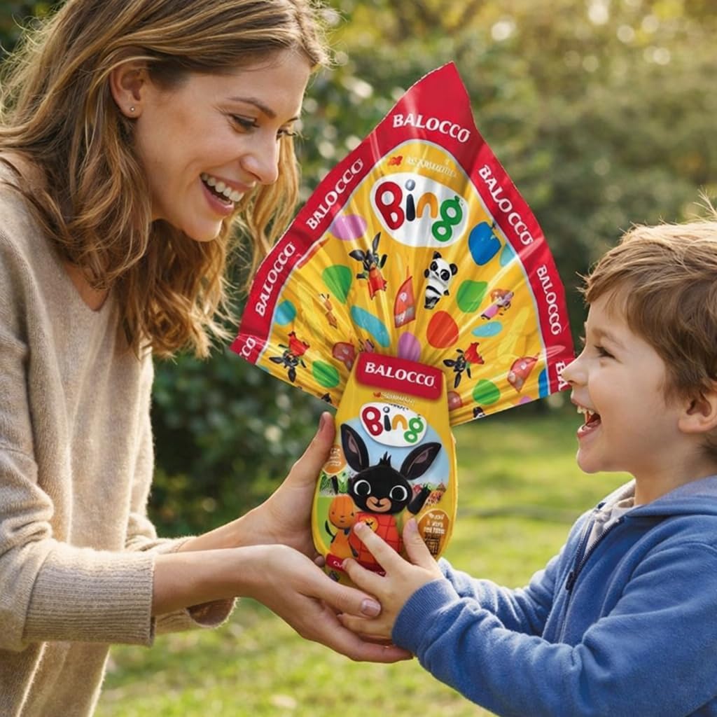 Balocco Uovo di Pasqua Bing 150g Cioccolato al Latte con Sorpresa Ufficiale Edizione 2026 Idea Regalo per Bambini Confezione Colorata
