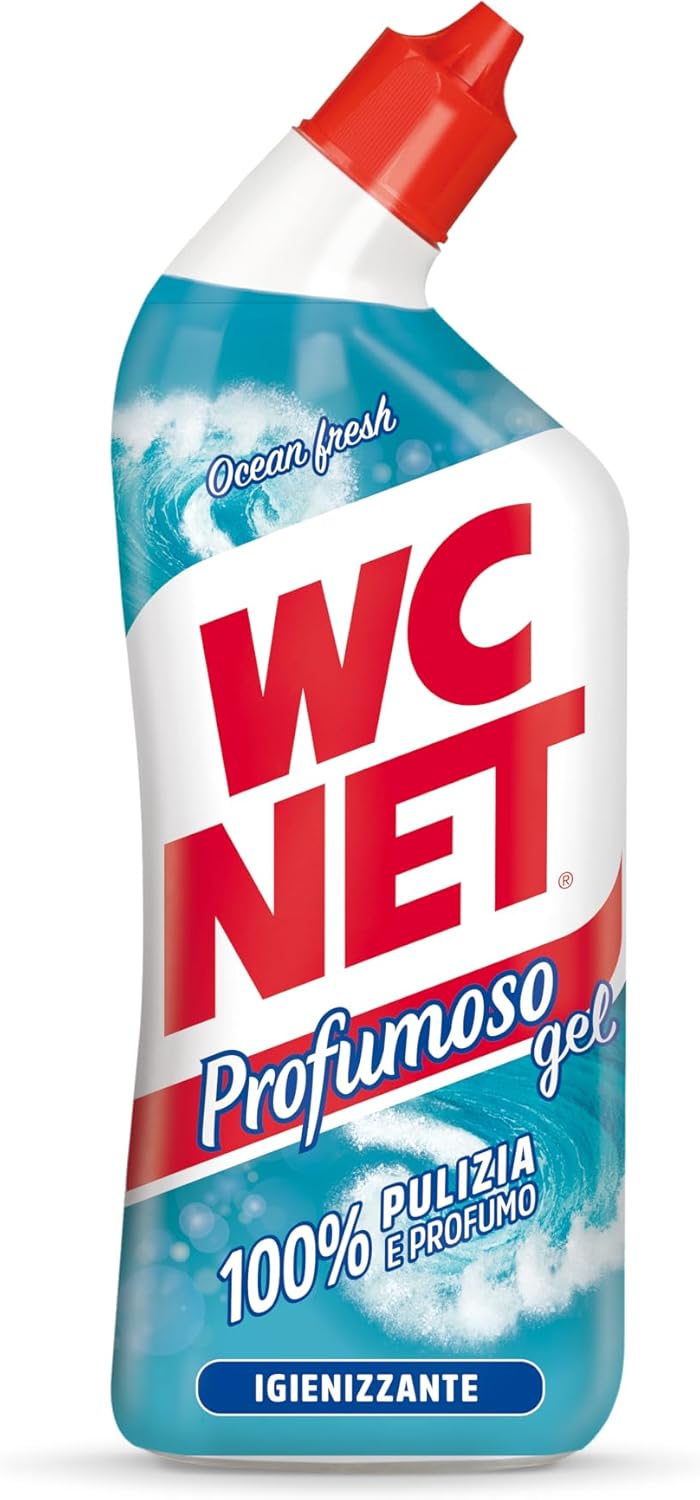 Wc Net - Profumoso Gel, Anticalcare E Igienizzante Per Wc, Essenze Assortite A Seconda Della Disponibilità, Bianco E Verde, 700 Millilitro