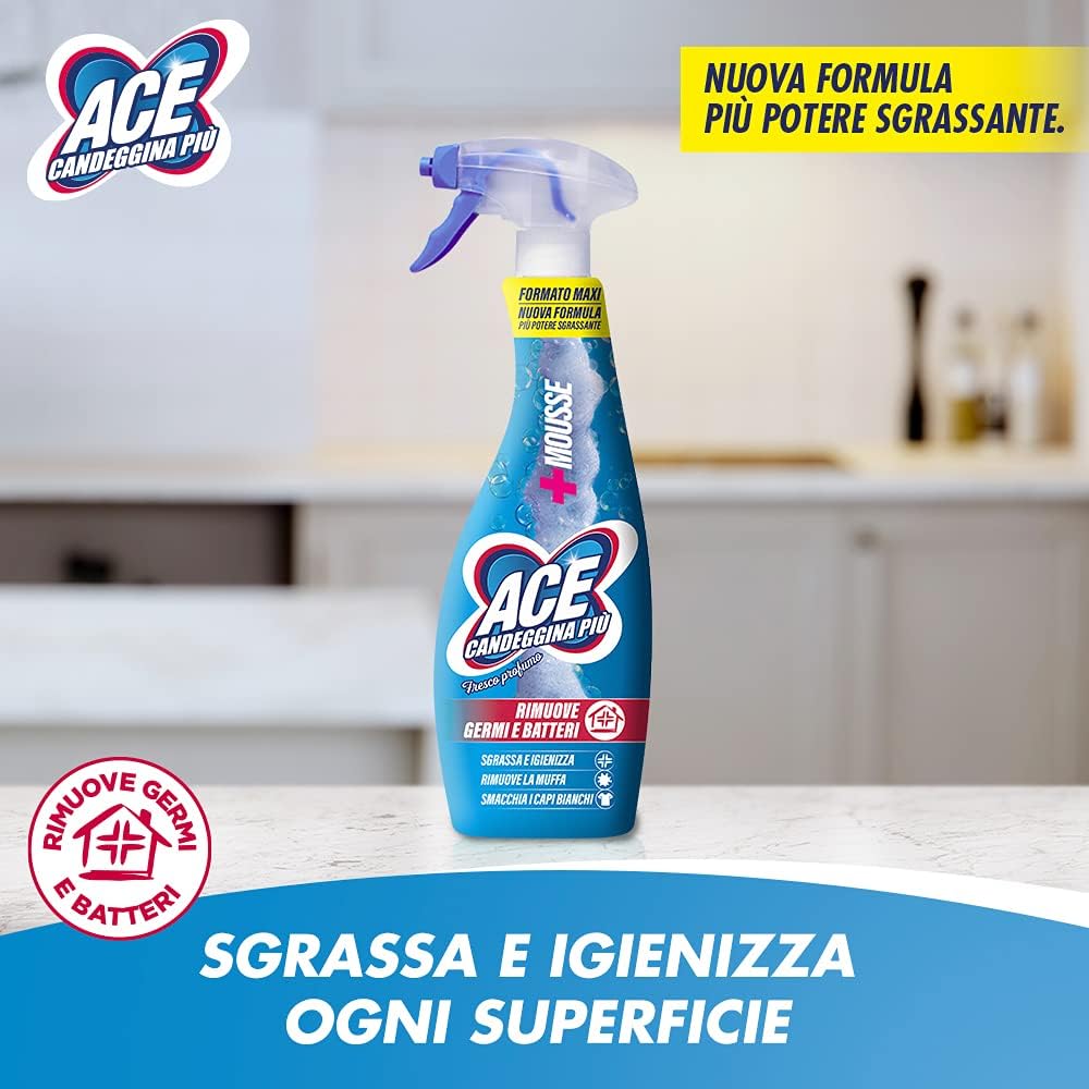 ACE Candeggina Spray Mousse Armonie Floreali, 700 ml