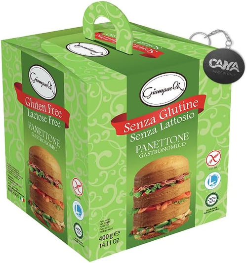 Giampaoli Panettone Gastronomico Senza Glutine e Senza Lattosio 400g