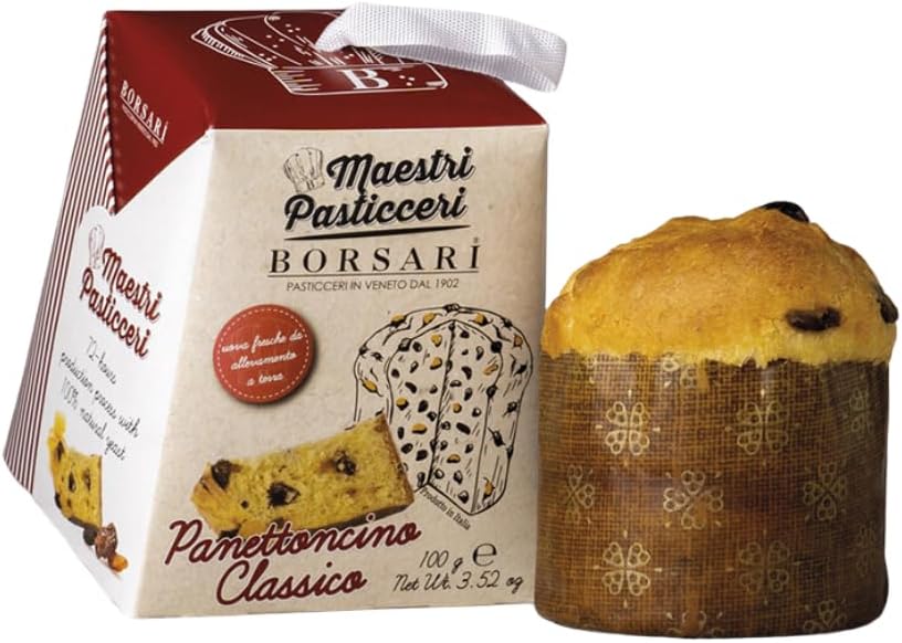 Mini Panettone Borsari Panettoncino Classico Astucciato 24 x 100 g