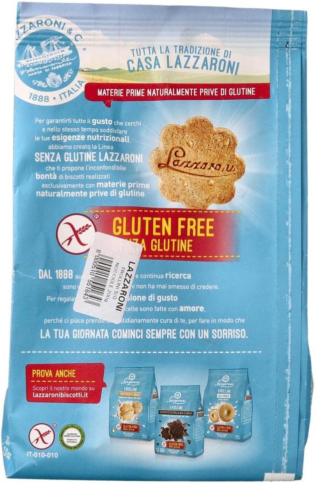 Lazzaroni Frollini con Nocciola senza Glutine, 200g