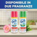 Oust 3 in 1 Spray Disinfettante 400 ml, per Superfici e Tessuti, Uccide il 99,9% dei Batteri, 400 ml