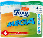 Foxy Carta Igienica Mega Decorata, Confezione da 4