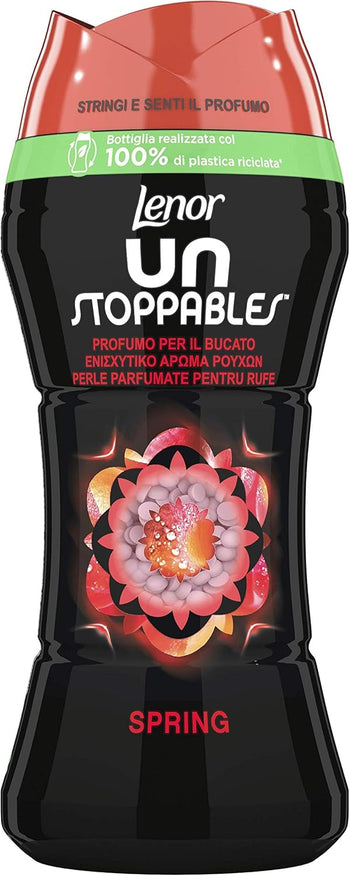 Lenor Profumatore Bucato Lavatrice Unstoppables,210 g, Spring, Intensificatore di Profumo Bucato Non Stop, fino a 12 Settimane nell'Armadio, 100% Plastica Riciclata