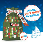 Kinder Happy Snack Sacco Rosso - 10 Snack Dolci al Cioccolato Assortiti, Sacco Speciale di Babbo Natale, Idea Regalo, Confezione da 290,5 gr