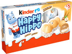 Kinder Happy Hippo, wafer ripieni al latte e nocciola, 10 pezzi da 20,7gr