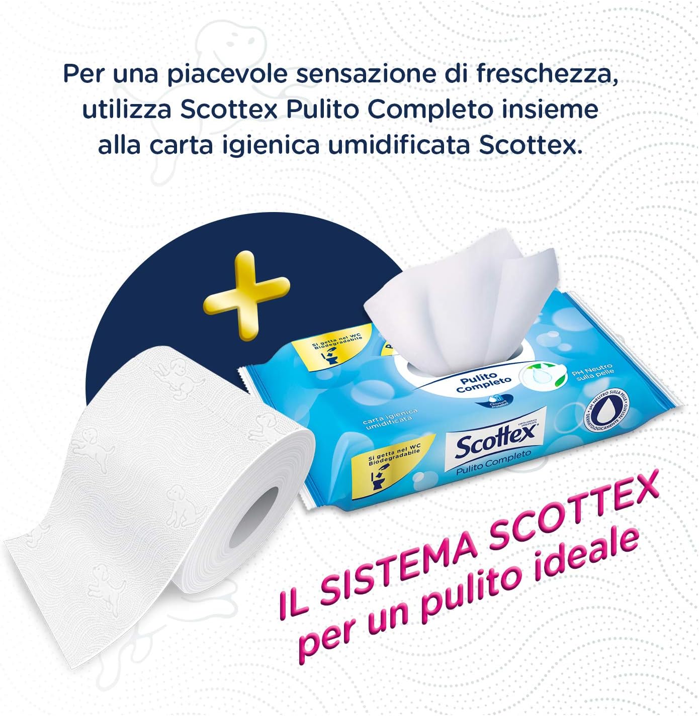 Scottex Pulito Completo Carta Igienica, Confezione da 4 Rotoli Maxi