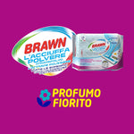 Brawn Acciuffapolvere Tutte le Superfici, Tessuto in Texture 3D ad Alto Spessore con Maggiore Potere Elettrostatico, Profumo Fiorito, Confezione da 14 Panni