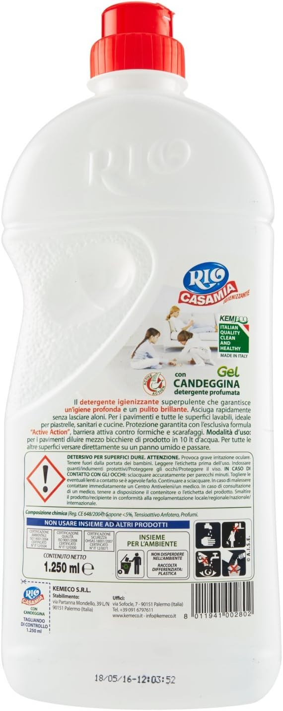 Rio Casamia Con Candeggina - 9 pezzi da 1250 ml [11250 ml]