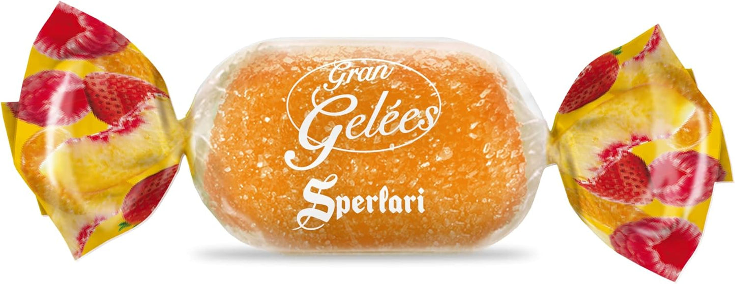 Sperlari - Caramelle Gran Gelèes Assortite Frutti Del Sole, Intenso Sapore Di Frutta: Pesca, Mandarino, Fragola E Ananas - Sacchetto Da 175 Gr