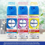 Napisan Spray Disinfettante Milleusi, Disinfettante Spray per Tessuti e Superfici, Fragranza Fresco Pulito, 1 Spray da 400ml