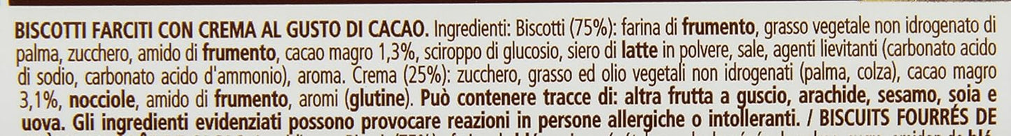 Ringo Biscotti Farciti con Crema, al Gusto di Cacao - 165 gr