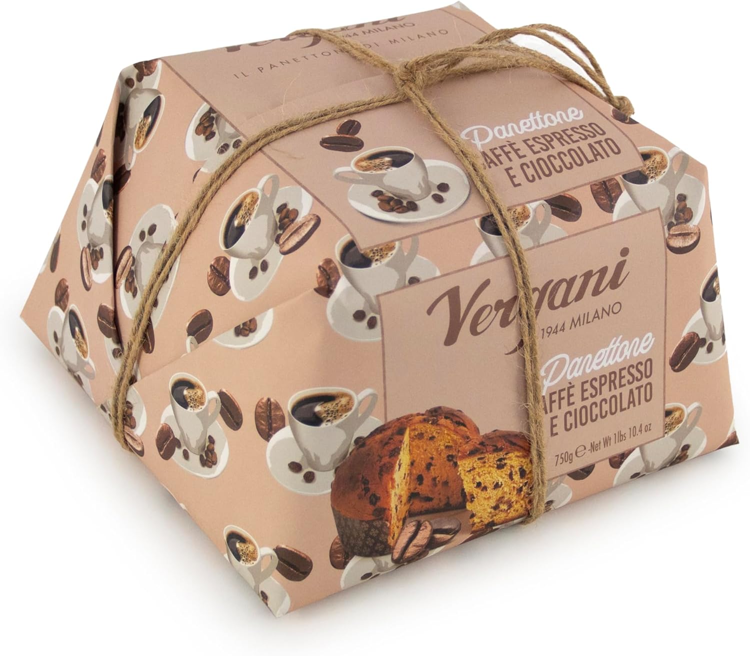 Vergani Panettone Gourmet Caffè Espresso e cioccolato