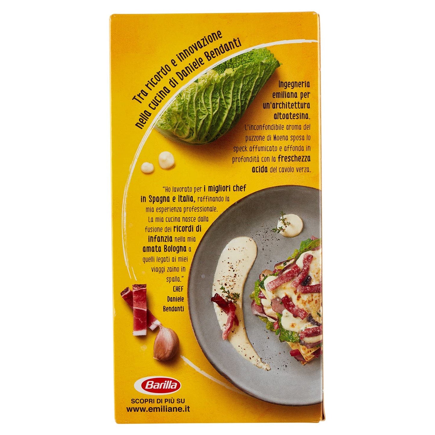 Barilla Emiliane Le Sottili Lasagne All' Uovo con Uova Fresche, Sfoglia Porosa e Delicata, 500 g