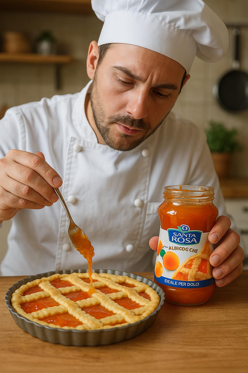 Confettura di Albicocche 3 x 600g – Marmellata Italiana Naturale e Senza Conservanti – Ideale per Colazione, Pane e Fette Biscottate – Gusto Autentico di Albicocche Mature, Dolce e Cremosa Santa Rosa