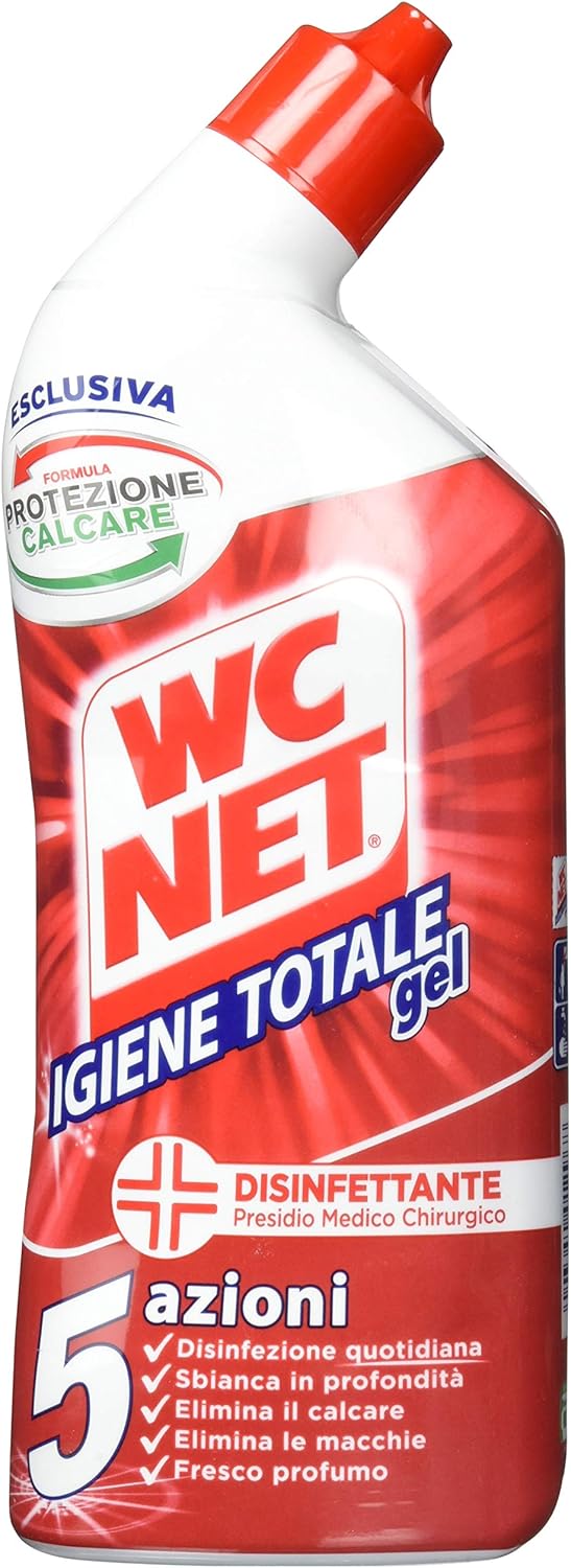 Wc Net - Pulitore Liquido, Igiene Totale Gel, 5 Azioni - 6 pezzi da 700 ml [4200 ml]