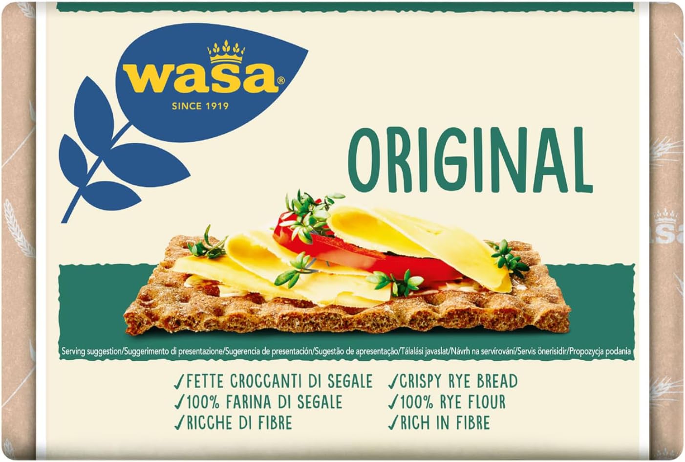 Wasa Original, Fette di Pane di Segale Croccante, 275g