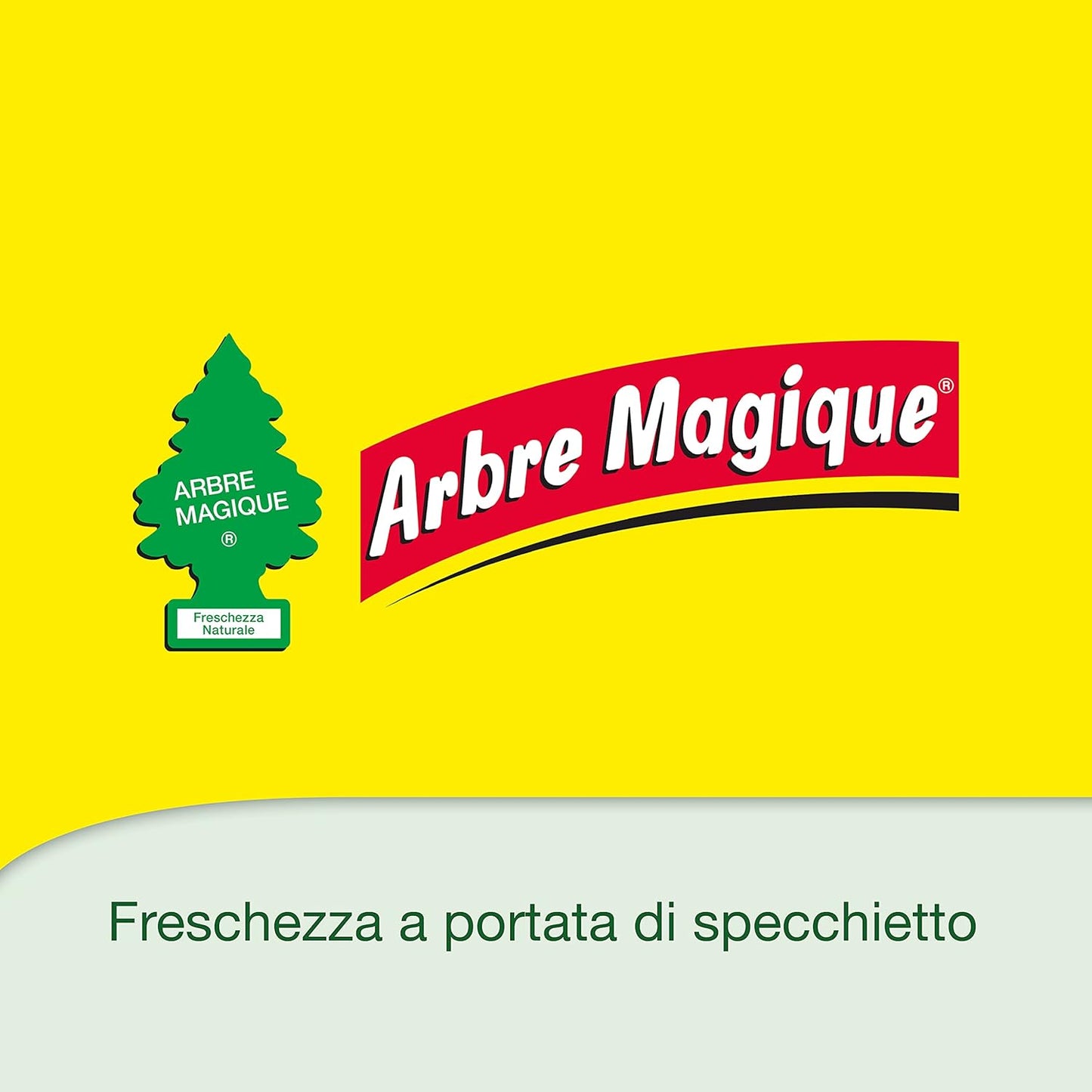 Arbre Magique, Profumatore Auto, Fragranza Vaniglia, Profumazione Dolce e Tropicale, Durata fino a 7 Settimane, Made in Italy