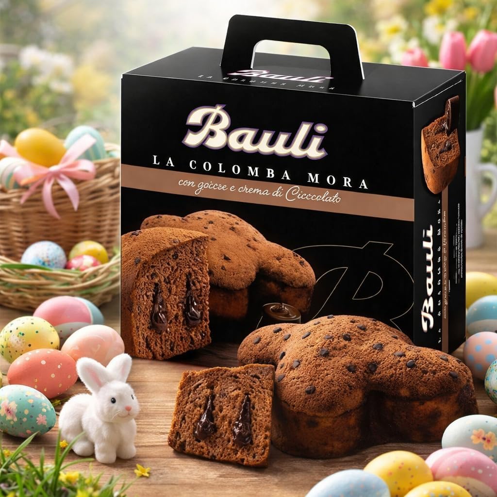 Colomba Mora 600g con Crema al Cioccolato e Gocce di Cioccolato Impasto al Cacao Soffice Dolce Pasquale Ricetta Speciale Alternativa alla Colomba Tradizionale Pasqua 2026