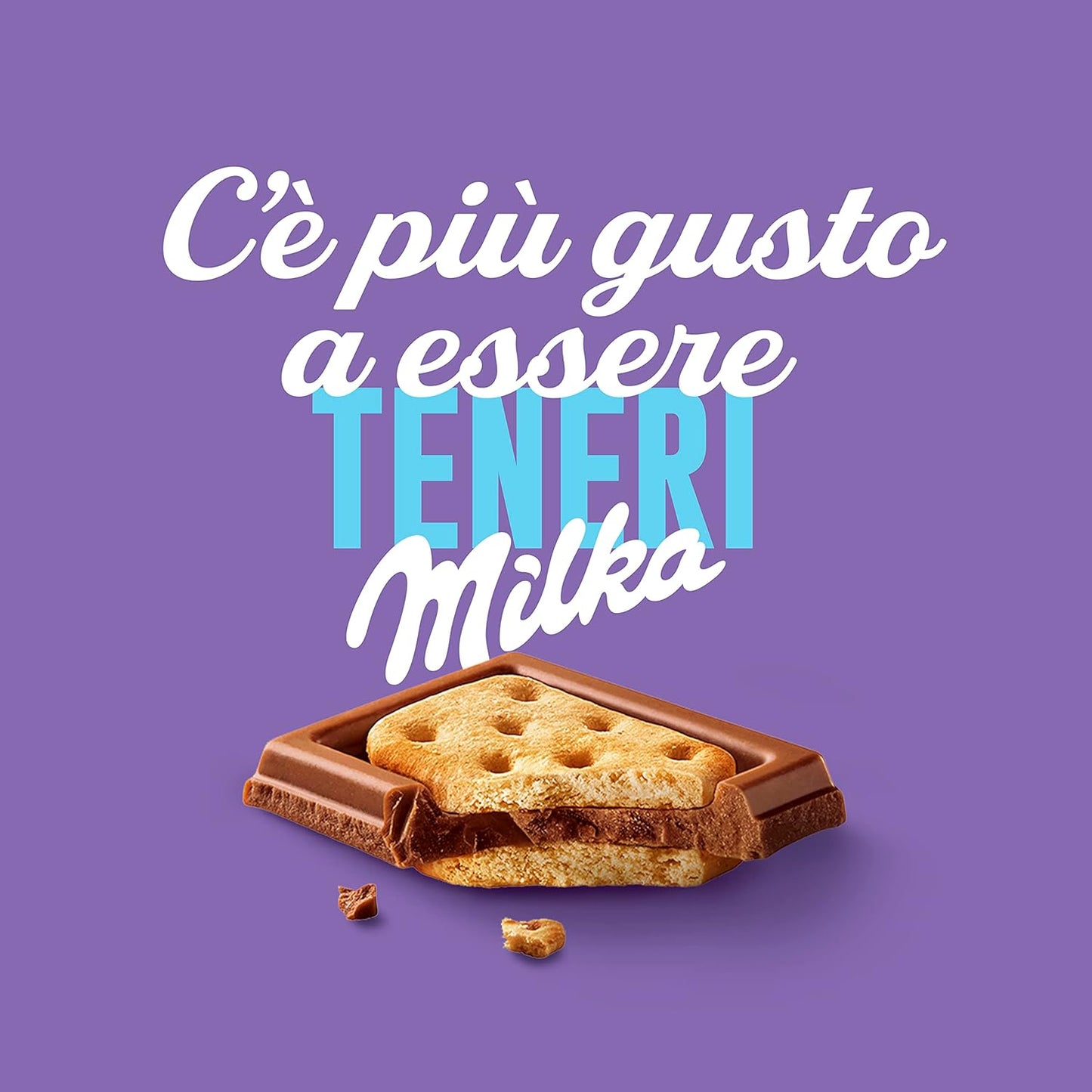 Milka Tuc Tavoletta di Cioccolato al Latte Ripieno di Biscotti Tuc, 100% Latte Alpino, Cacao Sostenibile, 87g, 1 pezzo [L'imballaggio può variare]