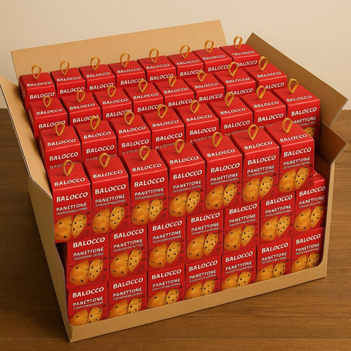 Mini Panettone Gr90 Con Gocce Di Cioccolato Soffice E Profumato – Confezione Da 9, 18 O 32 Pezzi – Dolce Tradizionale Natalizio Italiano (Confezione da 32 Pezzi)