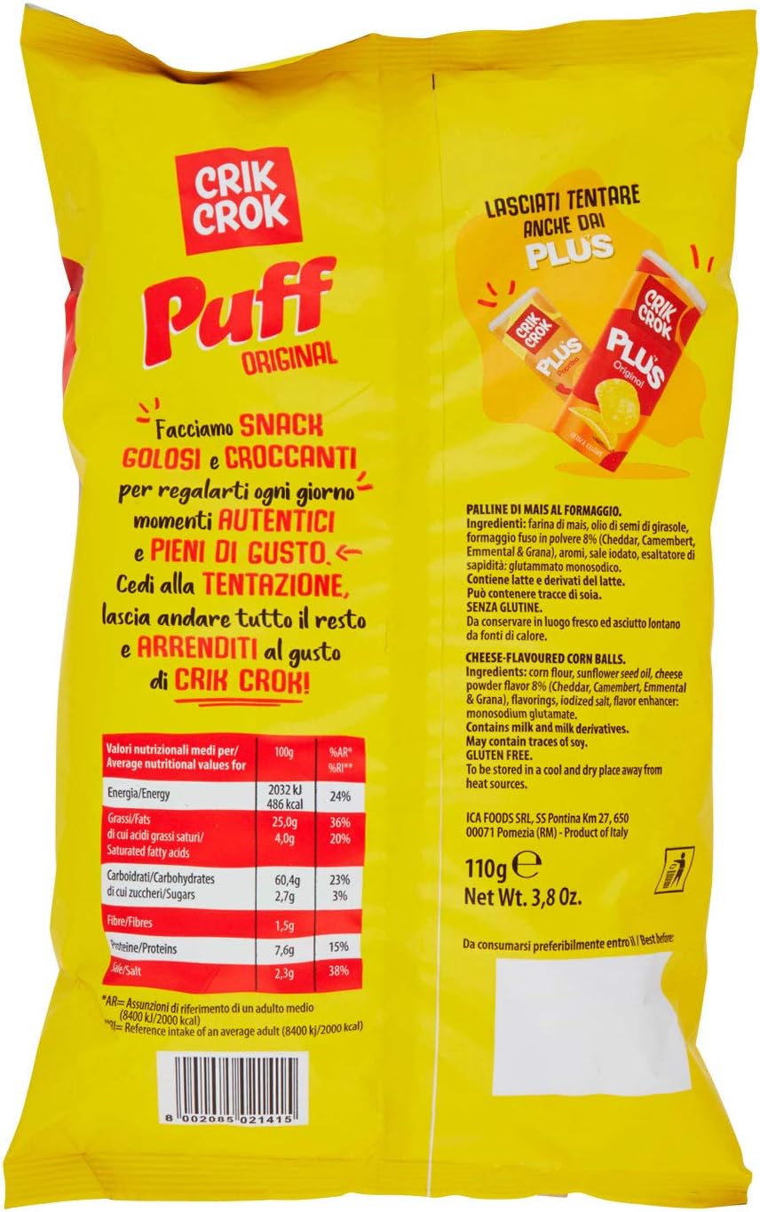 Ica Foods Spa Puff Pallina, 110g