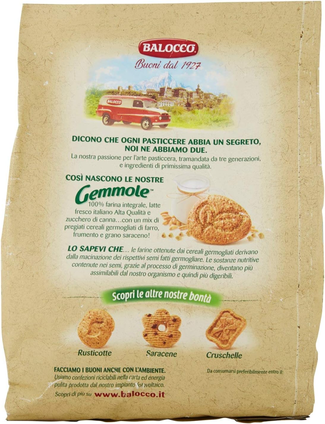 Balocco 150827 Biscotti Gemmole, 700 gr