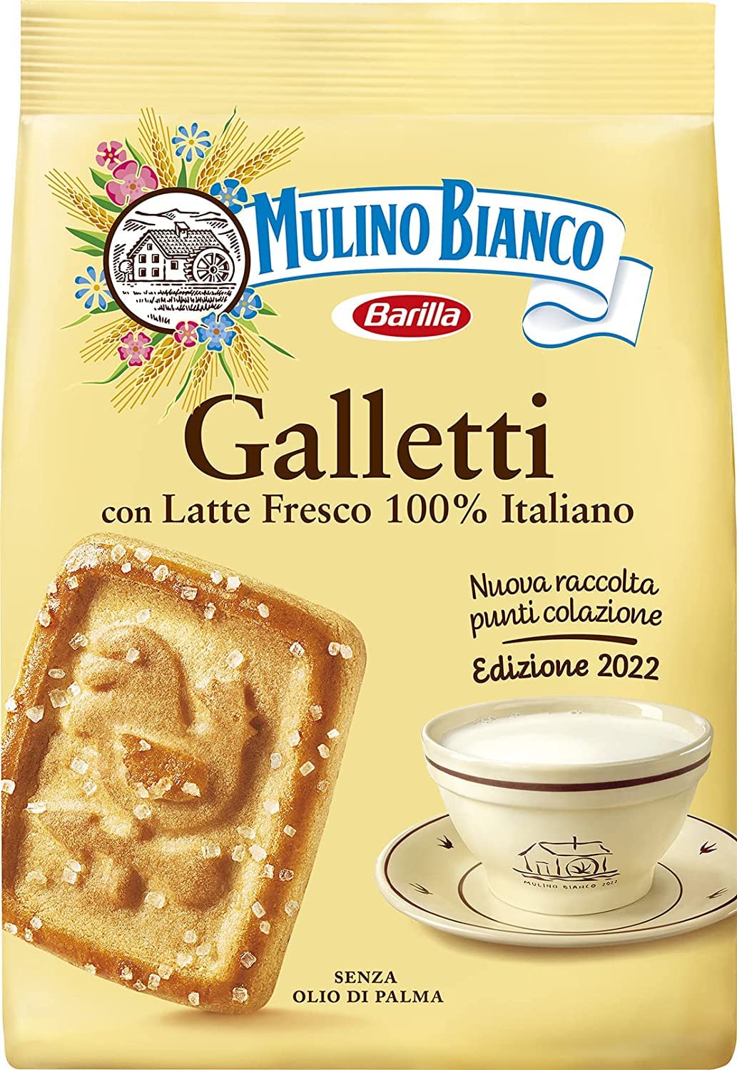 Zeus Party Biscotti Frollini Galletti Mulino Bianco Colazione Ricca di Gusto, 3 Confezioni da 800g (3 pacchi)