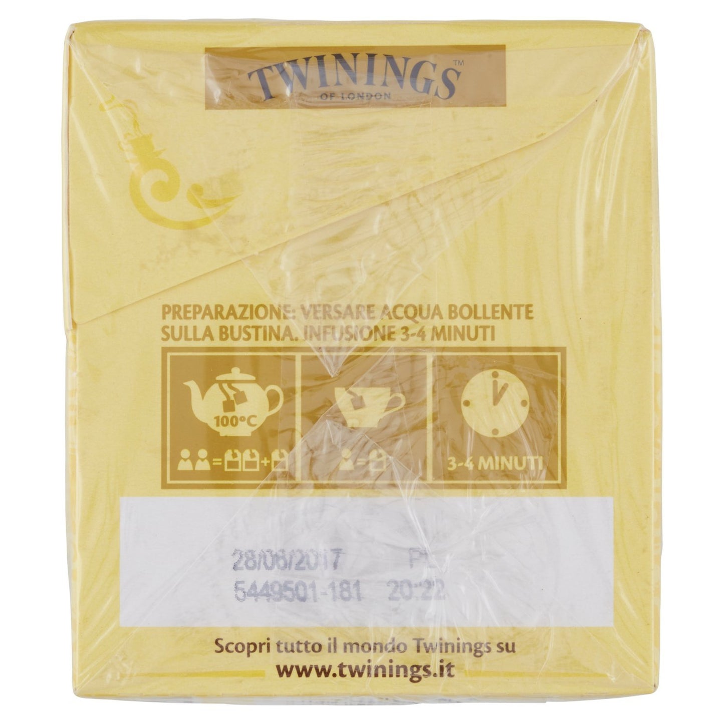 Twinings, Earl Grey Tea, Tè Nero con Aroma Bergamotto, 25 Filtri (Confezione da 4)