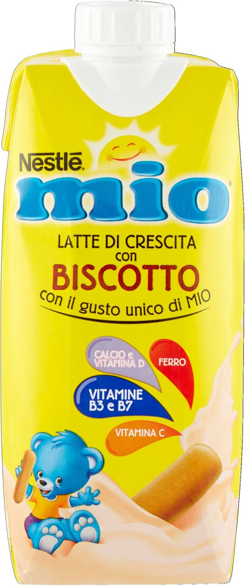 NESTLÉ MIO Latte di Crescita con Biscotto Liquido, Brick da 500 ml