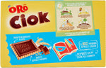 Oro Ciok, Biscotto con Tavoletta di Cioccolato al Latte, Merenda Semplice e Golosa, Fonte Naturale di Fibre, Senza Coloranti e Conservanti, 250g (10 monoporzioni da 25g)