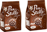 Mulino Bianco Pan di Stelle Biscotto con Cacao, Nocciole e Molte Magiche Stelline di Glassa 350g, Confezione da 2, 700g
