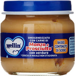 Mellin - Omogeneizzato Manzo/Prosciutto Carne/Verdure, Gr.80 (2 Pezzi)