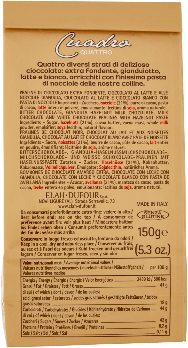 Novi Cioccolatini Cuadro Quattro, 150g