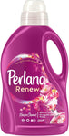 Perlana Renew Flower Charm, detersivo lavatrice, mantieni la brillantezza dei tuoi capi colorati e bianchi, confezione singola da 24 lavaggi