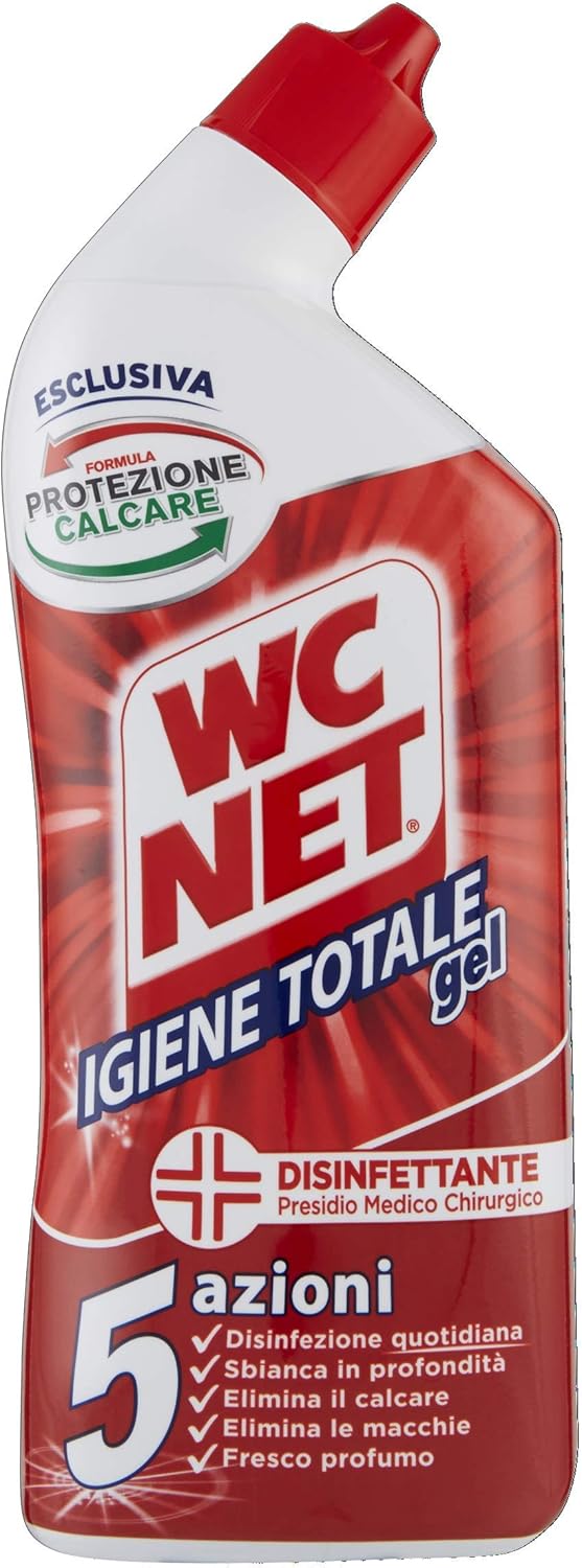 Wc Net - Igiene Totale Gel per Sanitari e Superfici, Pulitore Liquido per Wc, 700 ml