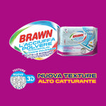 Brawn Acciuffapolvere Tutte le Superfici, Tessuto in Texture 3D ad Alto Spessore con Maggiore Potere Elettrostatico, Profumo Fiorito, Confezione da 14 Panni