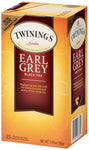 TWININGS Tea Bags, Earl Grey, 1.76 oz, 25/Box