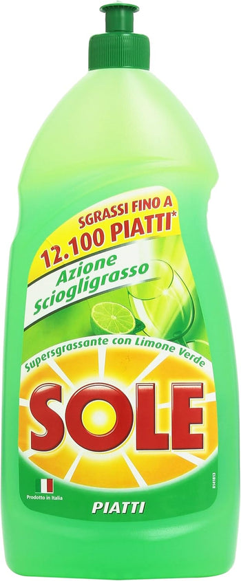 Sole Detersivo Liquido per Piatti, Azione Sciogligrasso, 1.1 l