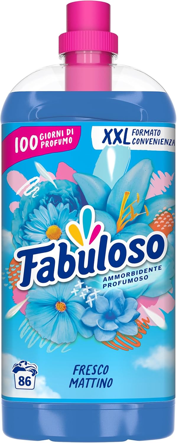 Fabuloso Ammorbidente Concentrato Profumato Fresco Mattino, 1.9L